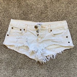 One Teaspoon Fleetwood Trashwhores Jean Shorts